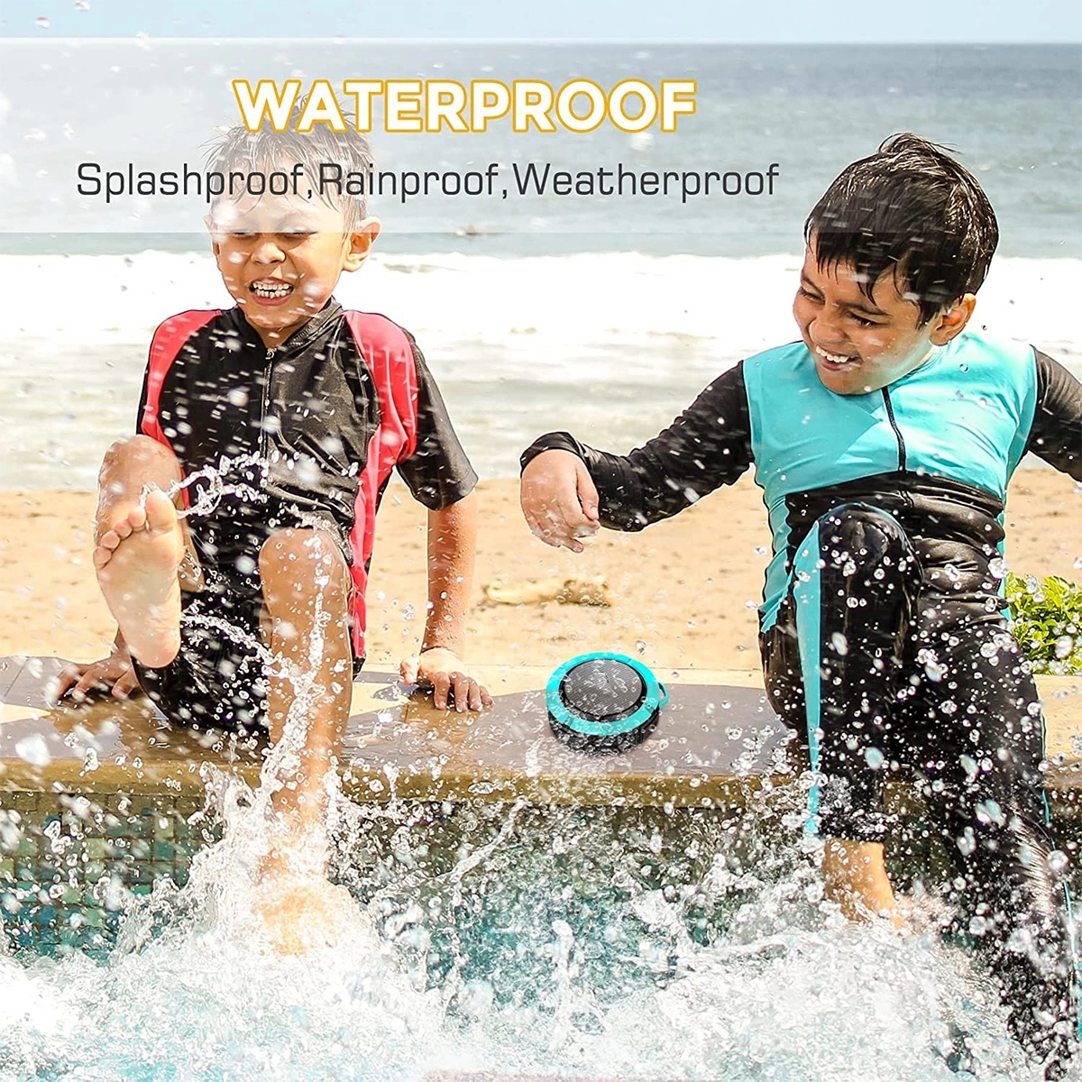 Waterproof Portable Shower Loud Bluetooth Speaker 5