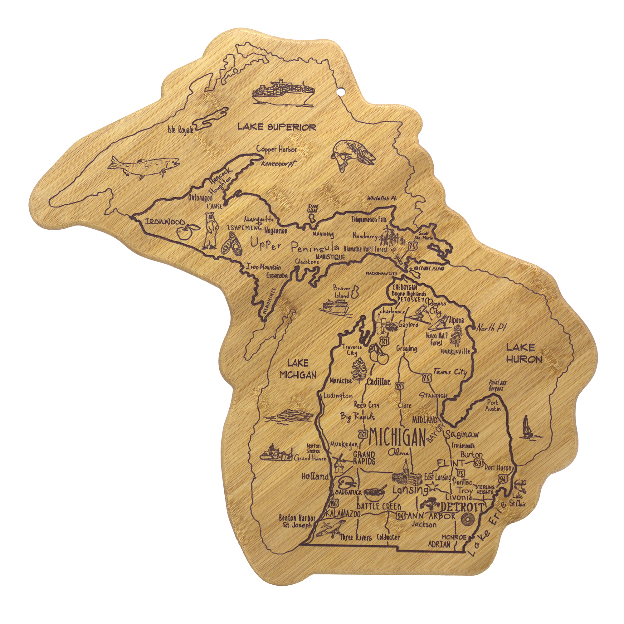 Destination Michigan Cutting & Serving Board 3