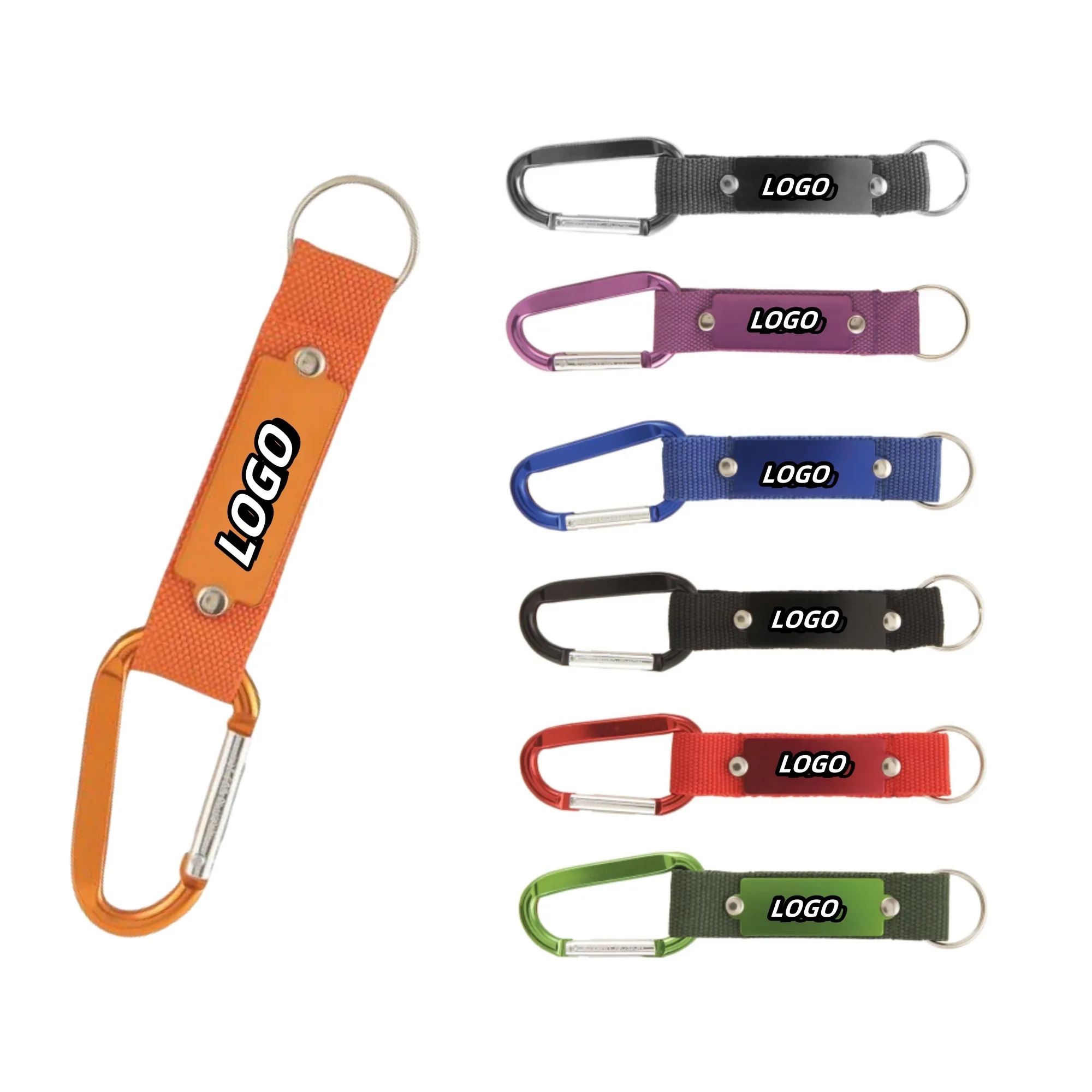 Carabiner Strap Happy Key Chain 6