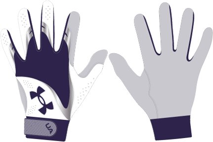 Girls' UA Radar Batting Gloves 3