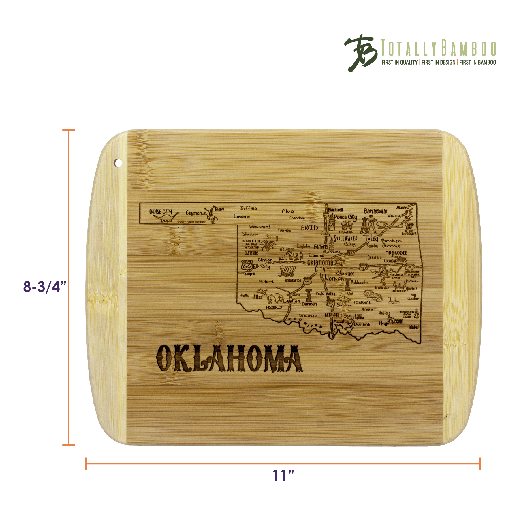 A Slice of Life Oklahoma Serving & Cutting Board 2