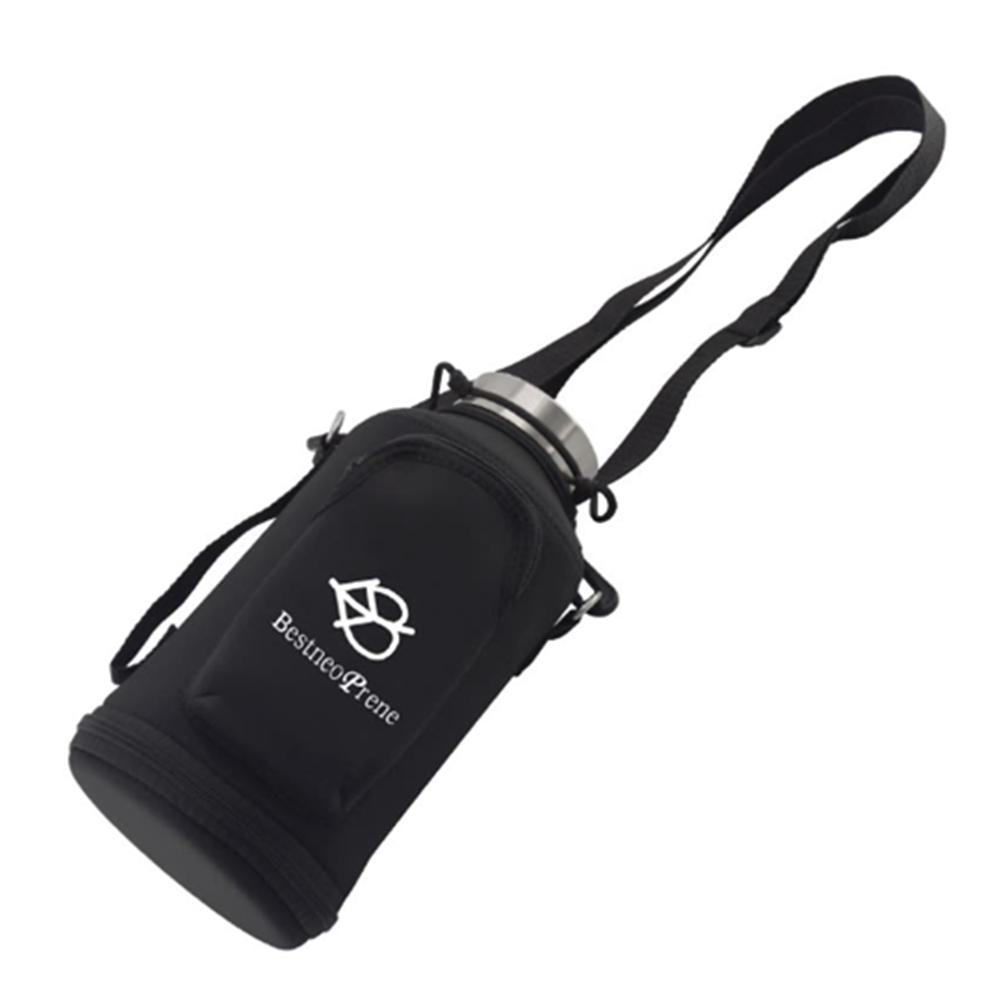 Neoprene Water Bottle Cooler Holder w/Strap, custom koozie with logo imprint 6