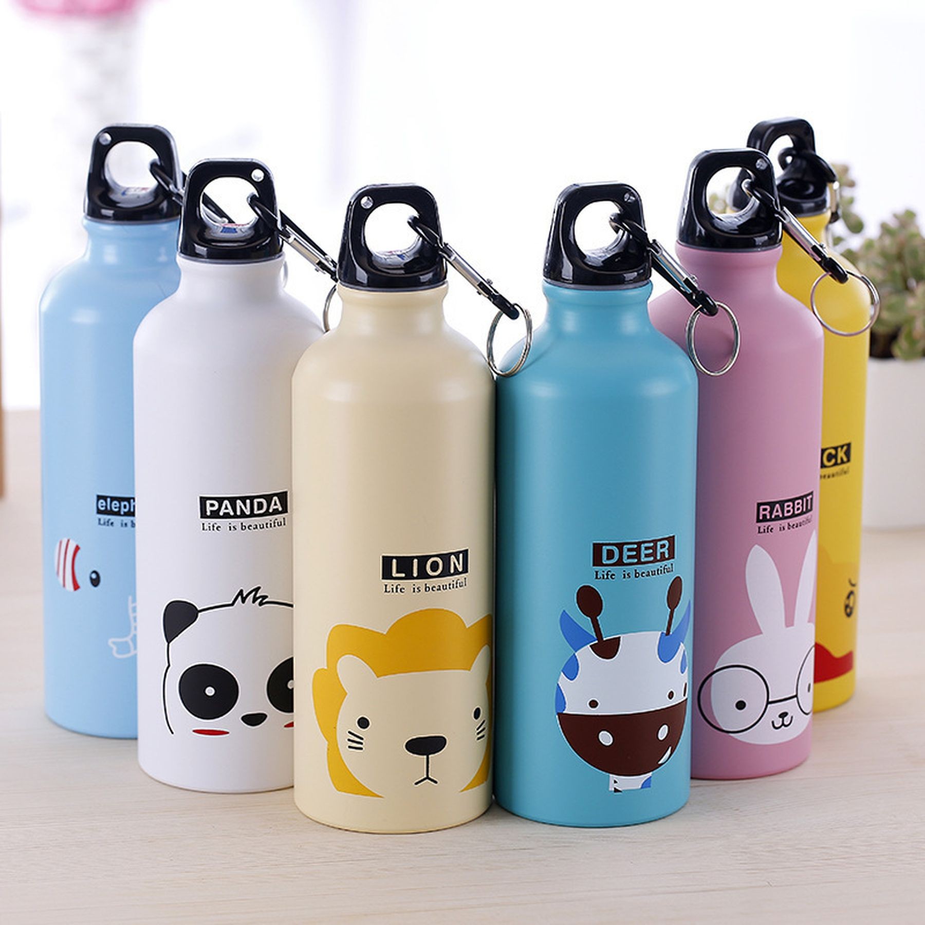 15Oz Aluminum Water Bottle With Twist Cap And Buckle 5