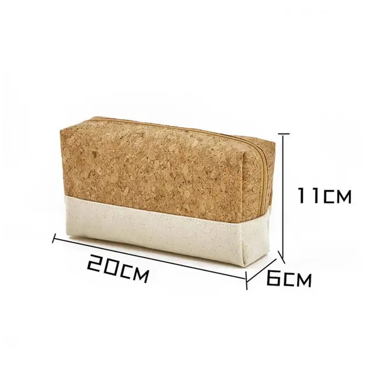 Mixed Canvas Cork Outdoor Portable Travel Wash Cosmetic Bag Toiletries Organizer 3
