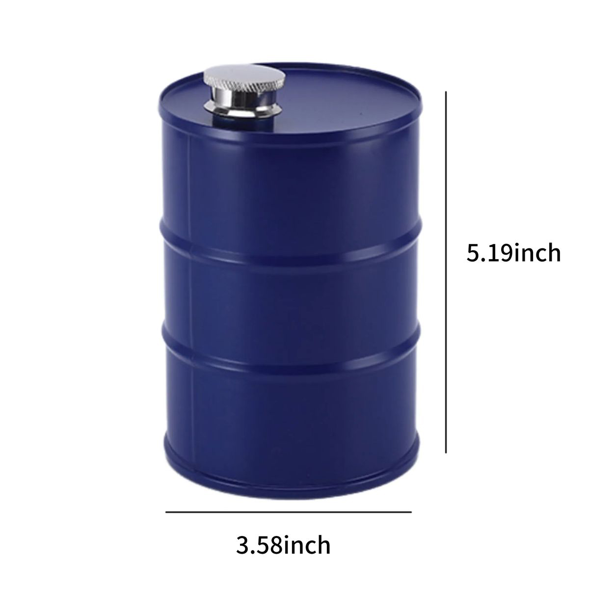 Stainless Steel Oil Drum Flask 24oz for Outdoor Use 3