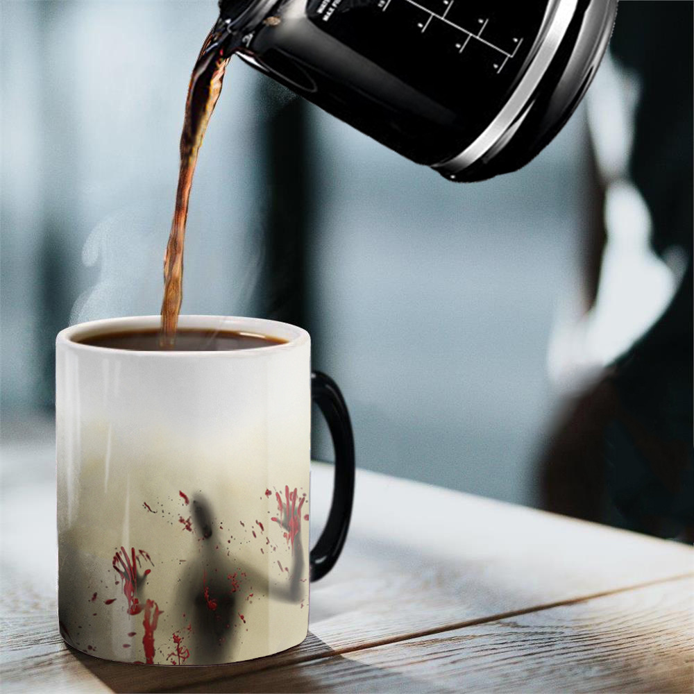 11 oz Promotional Full Color Changing Coffee Mugs 10