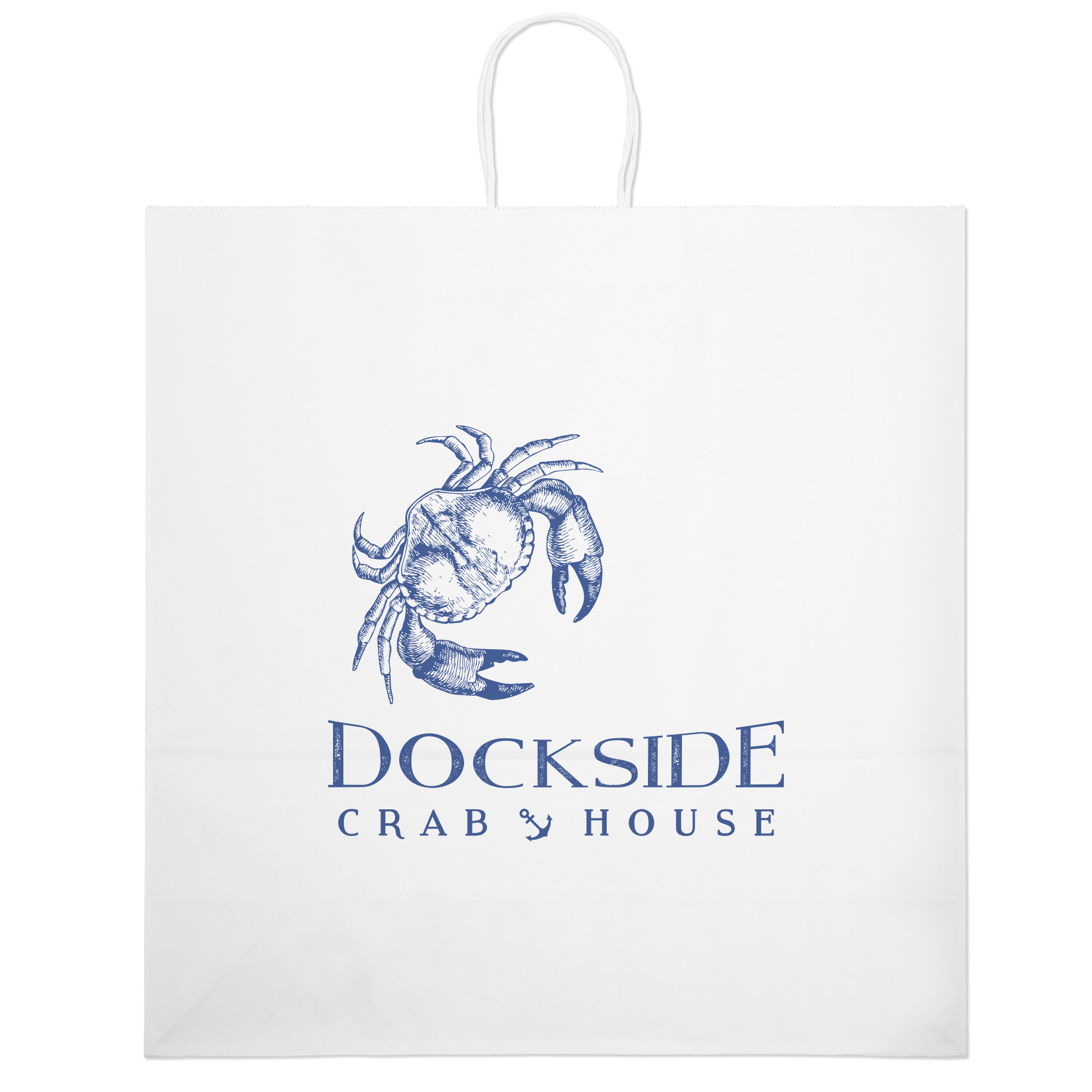 Duke - White Shopper - Flexo Ink Print