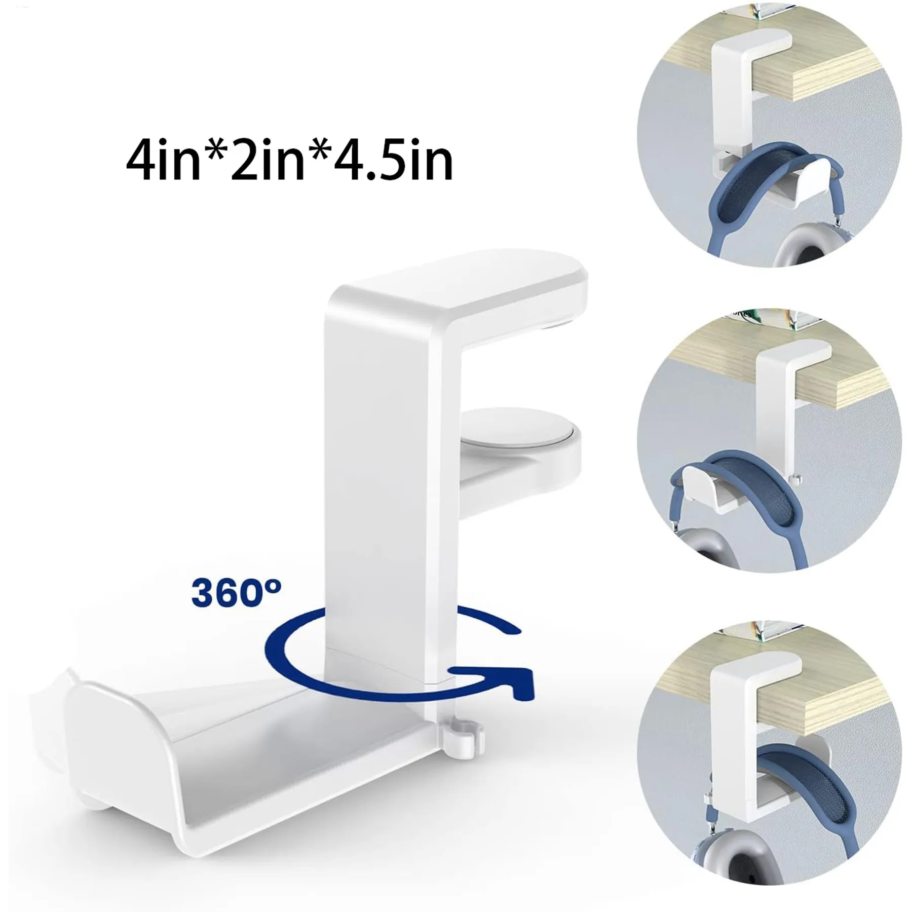 Headphone Hook Holder Hanger Mount 4