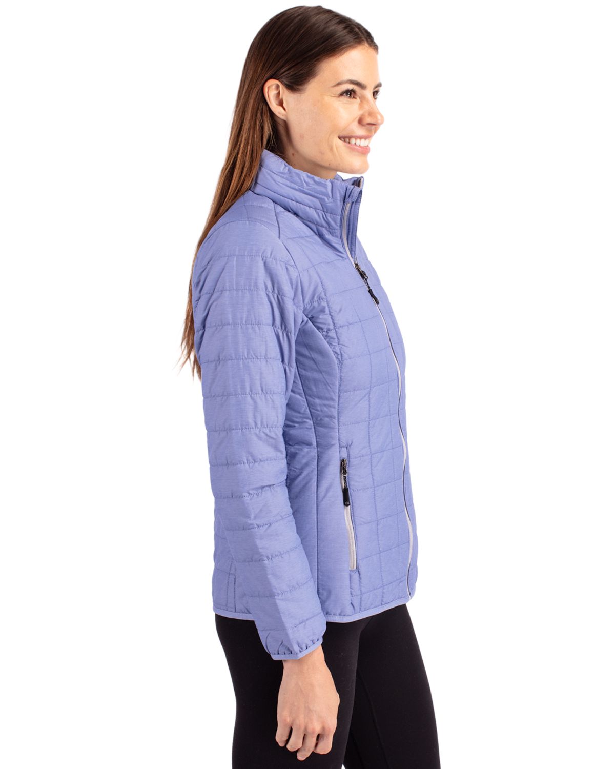 Cutter & Buck Rainier Recycled Insulated Puffer Womens Full Zip Jacket 127