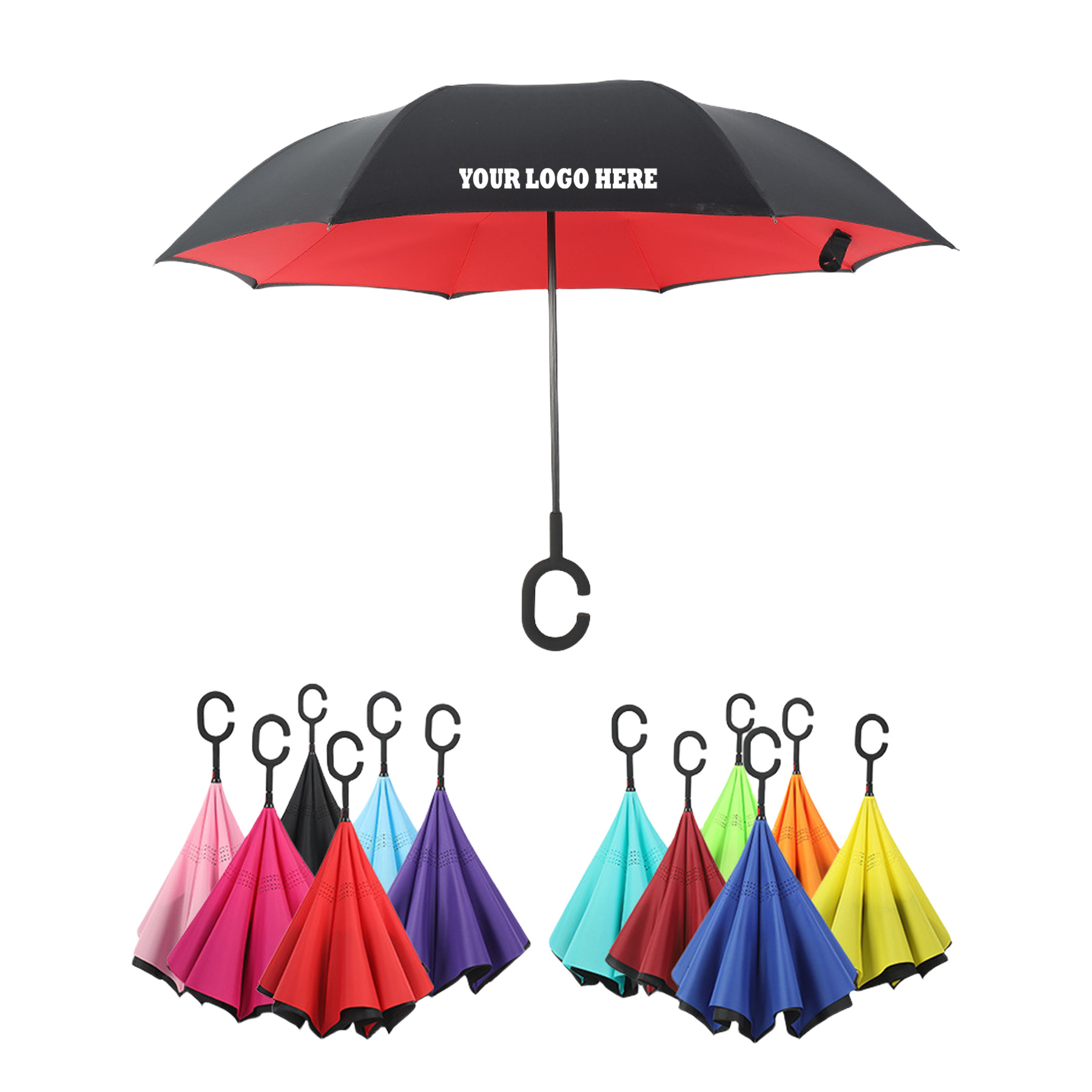 Inverted Reverse Umbrella With J Holder 1
