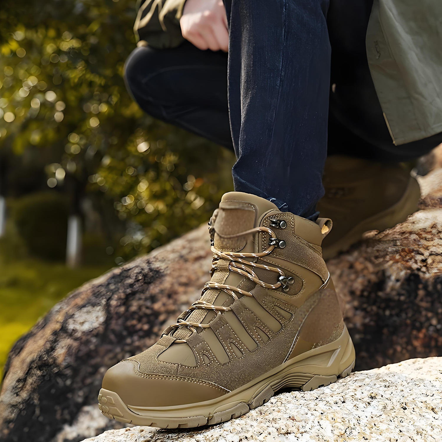 High-top waterproof Martin boots for outdoor climbing 5