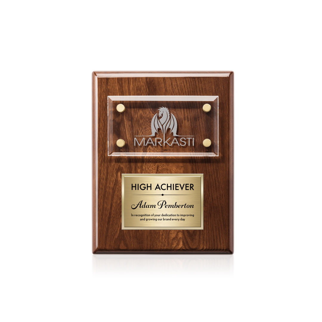 Gossamer Plaque - Walnut/Gold 7