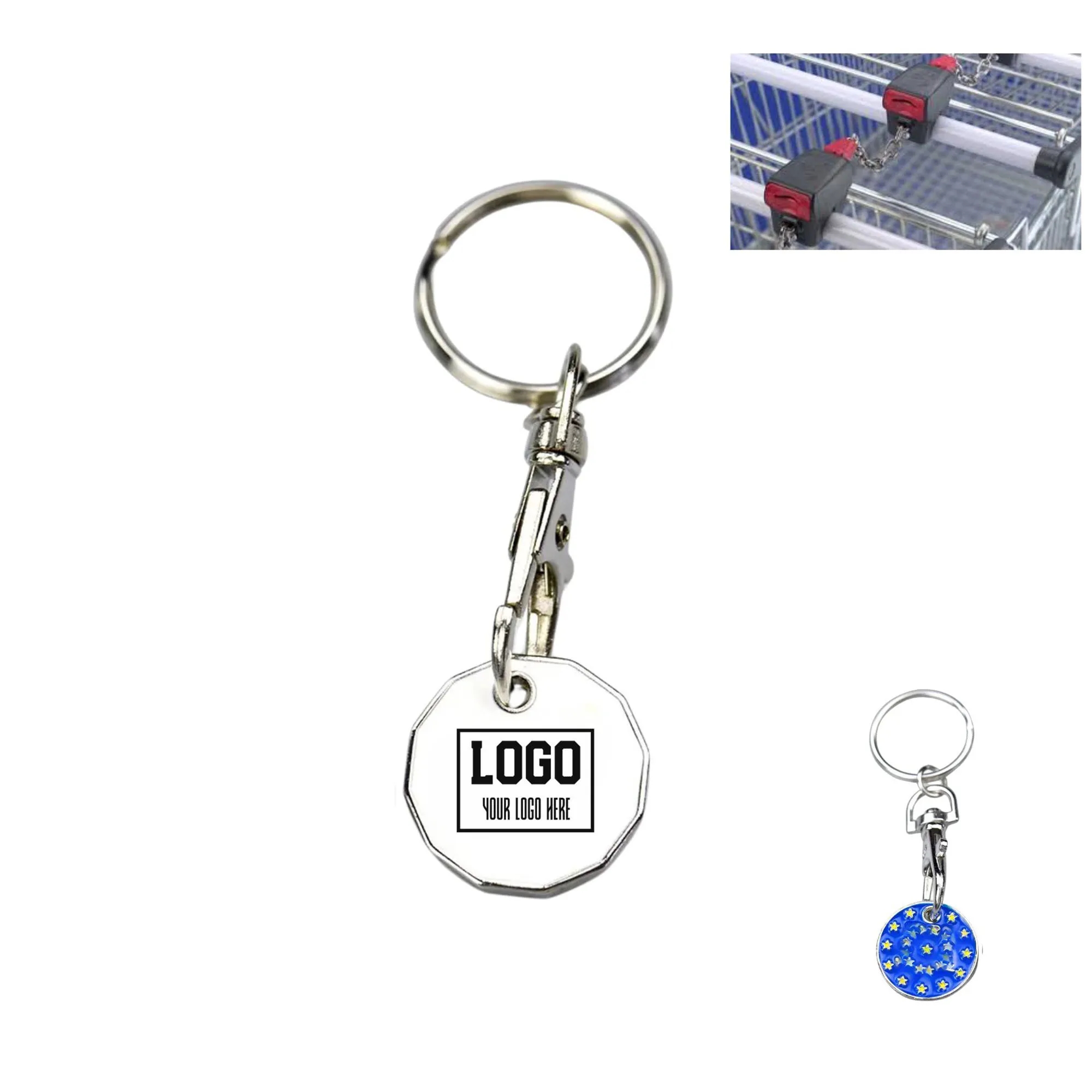 Trolley Coin Keyring