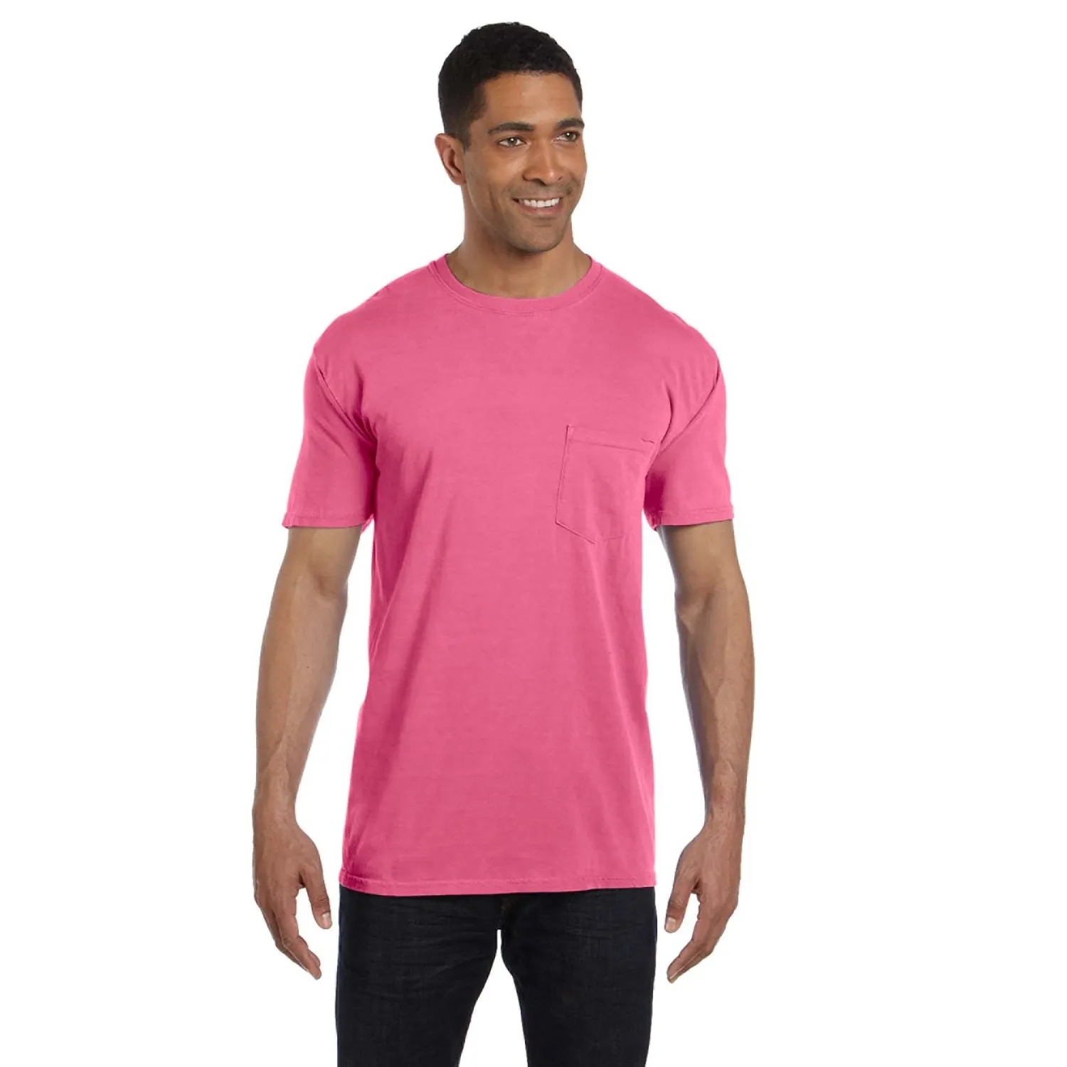 COMFORT COLORS ADULT HEAVYWEIGHT 6.1 OZ. POCKET T-SHIRT 64