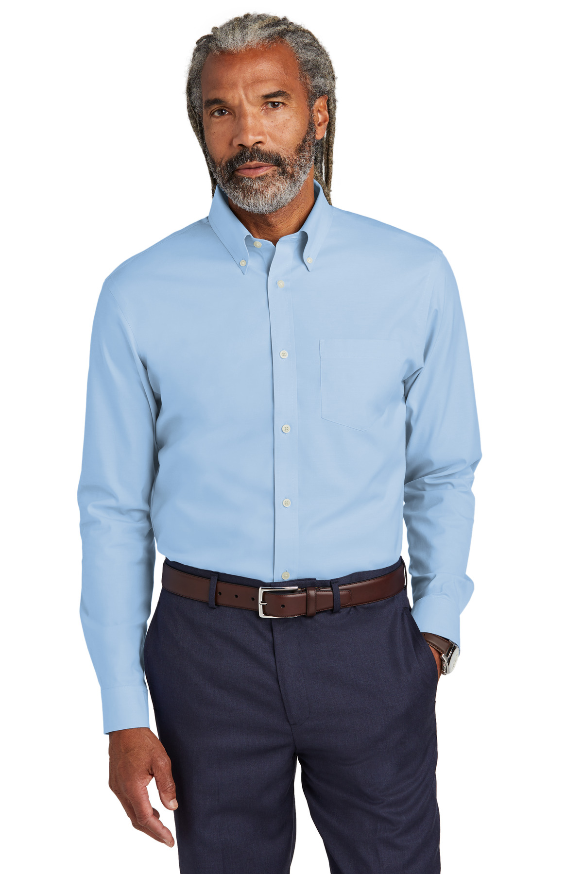 Brooks Brothers Tall Wrinkle-Free Stretch Pinpoint Shirt TBB18000 22