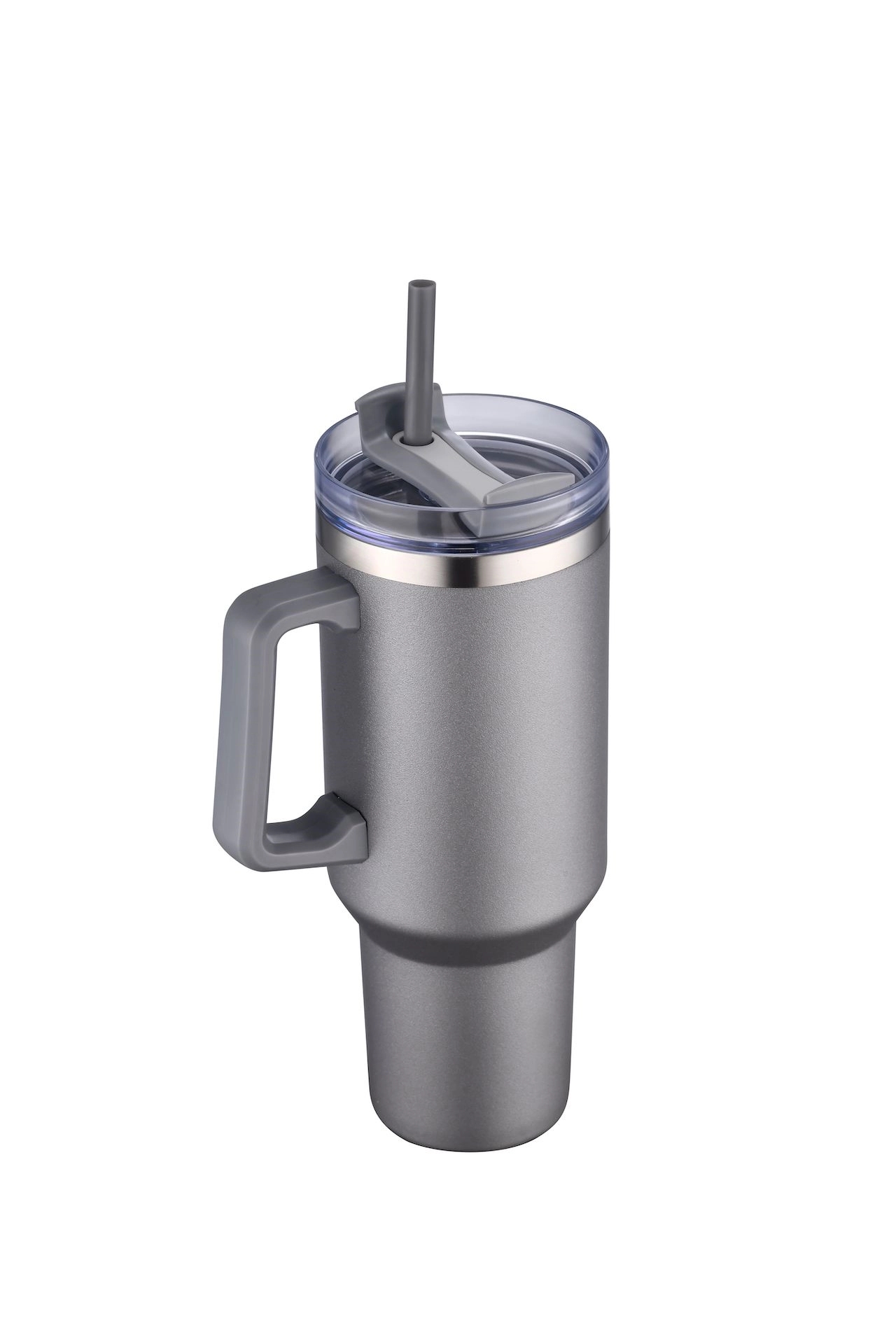 40oz Stainless Travel Mug w/ Handle and Straw 33