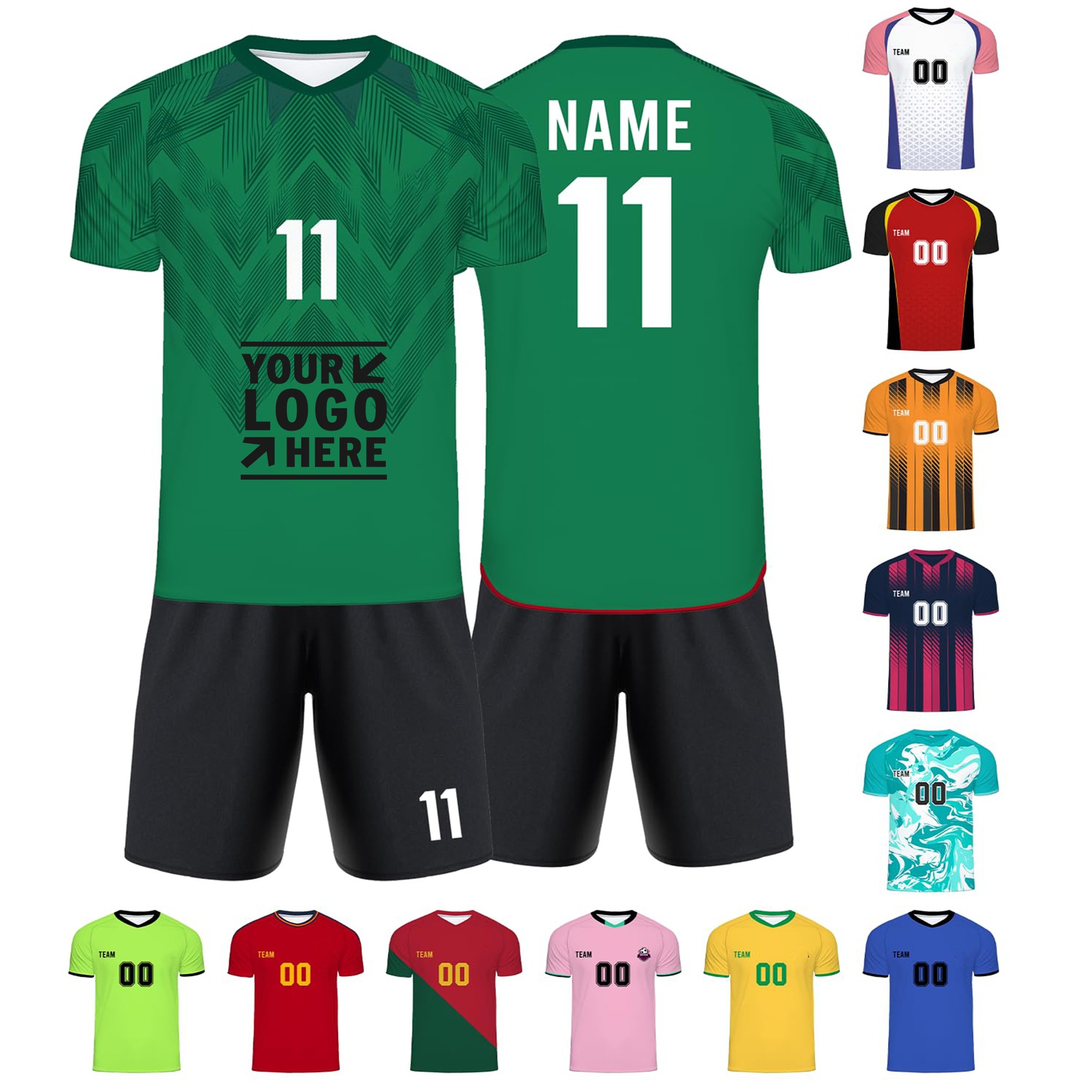 Team Name Number Sports Shirt 2