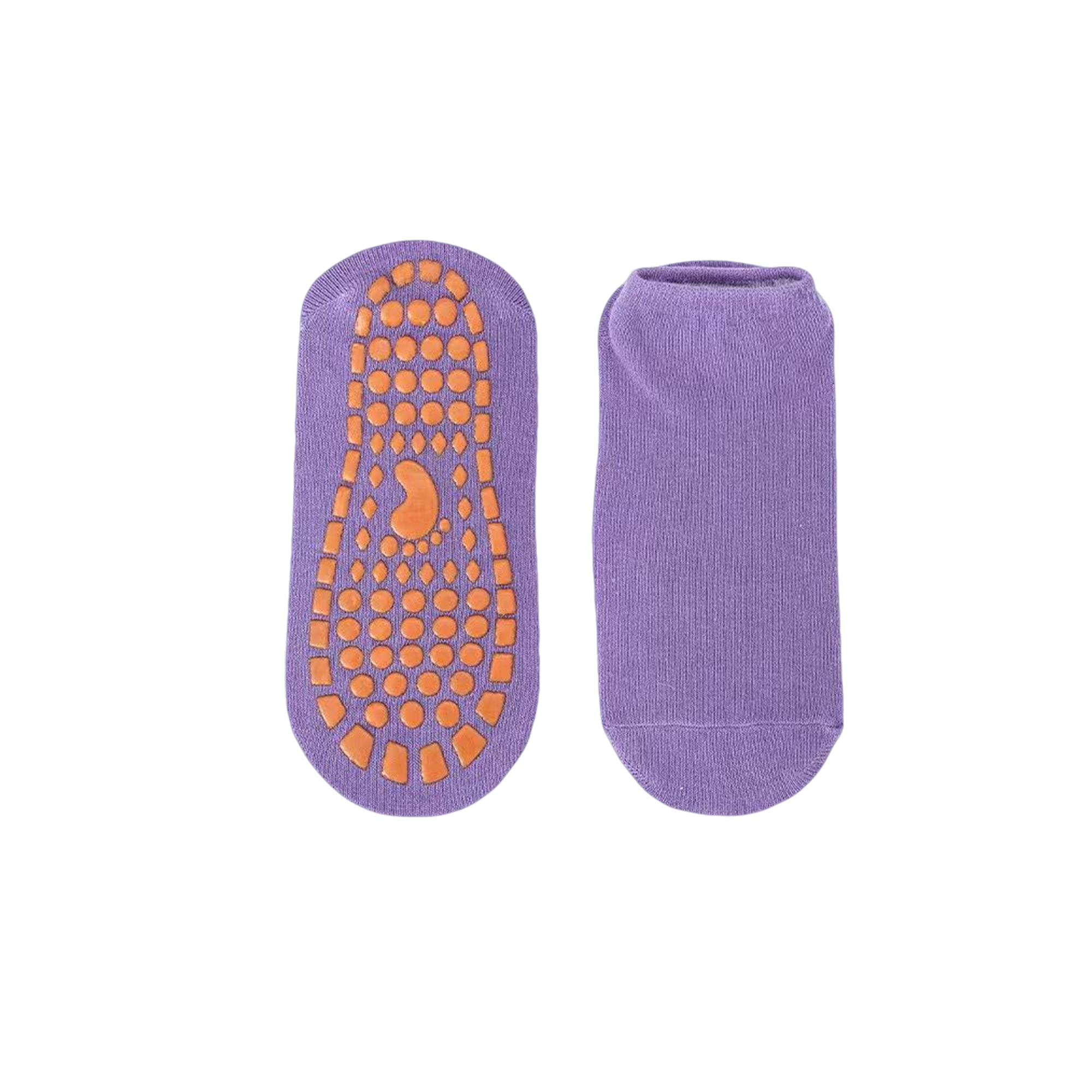 Non Slip Grip Pilates Yoga Sock 8.25" Length Adult Size 4