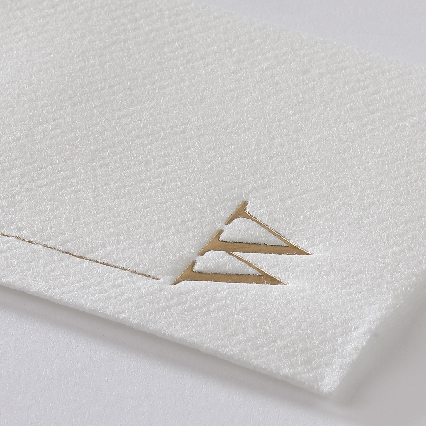 Initially Simple Premium Guest Towel w/uncoined Edge (White) 2