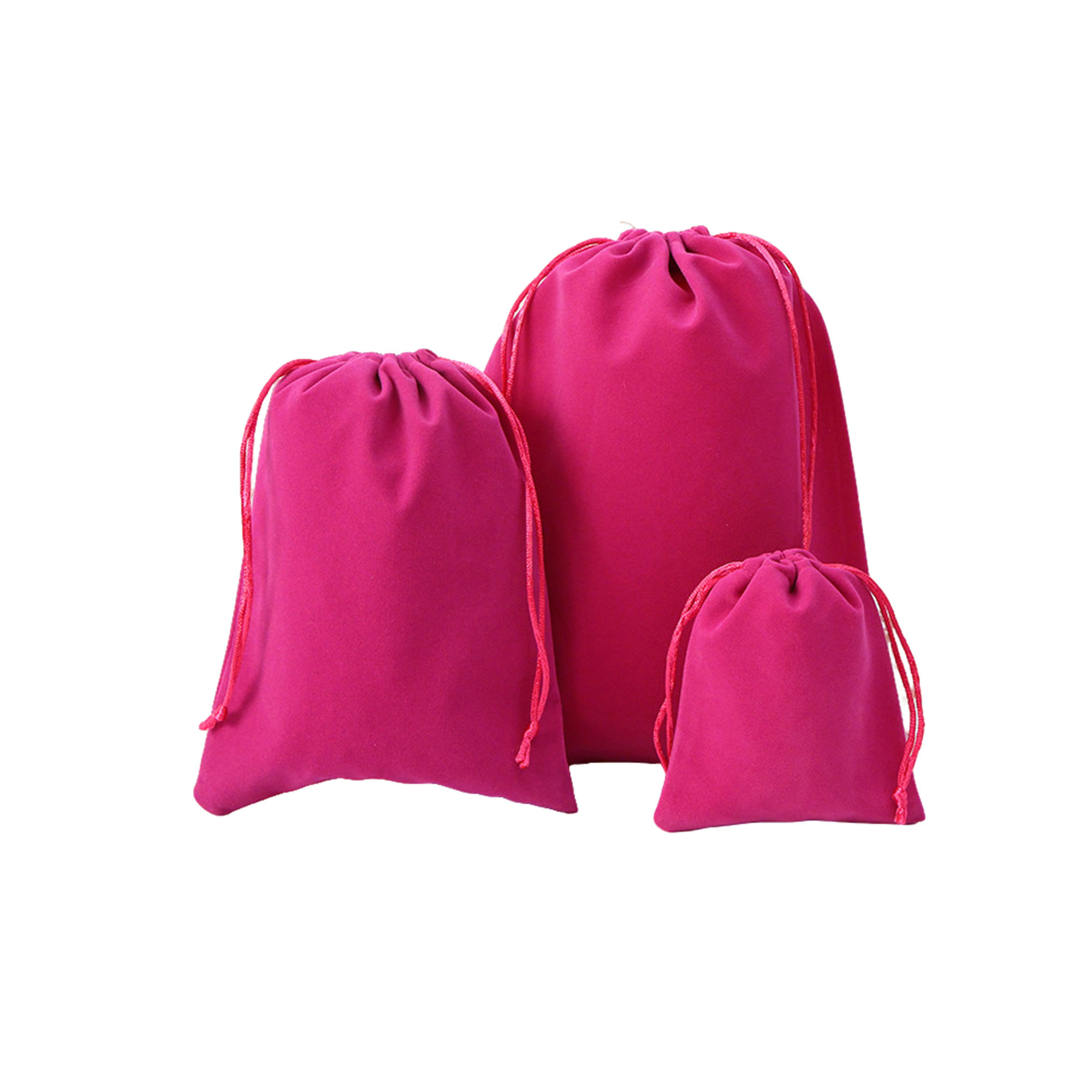 Flocked Drawstring Jewelry Storage Bag 11