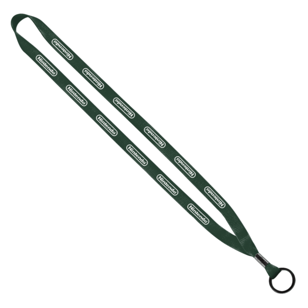 1/2" Polyester Lanyard with Metal Crimp & Split-Ring 34