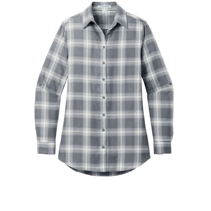 Port Authority Ladies Plaid Flannel Tunic . 9