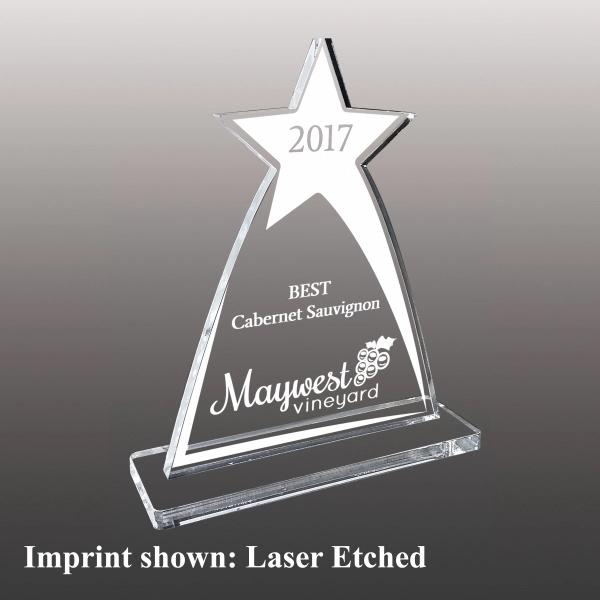 Acrylic Star Award - Laser Etched