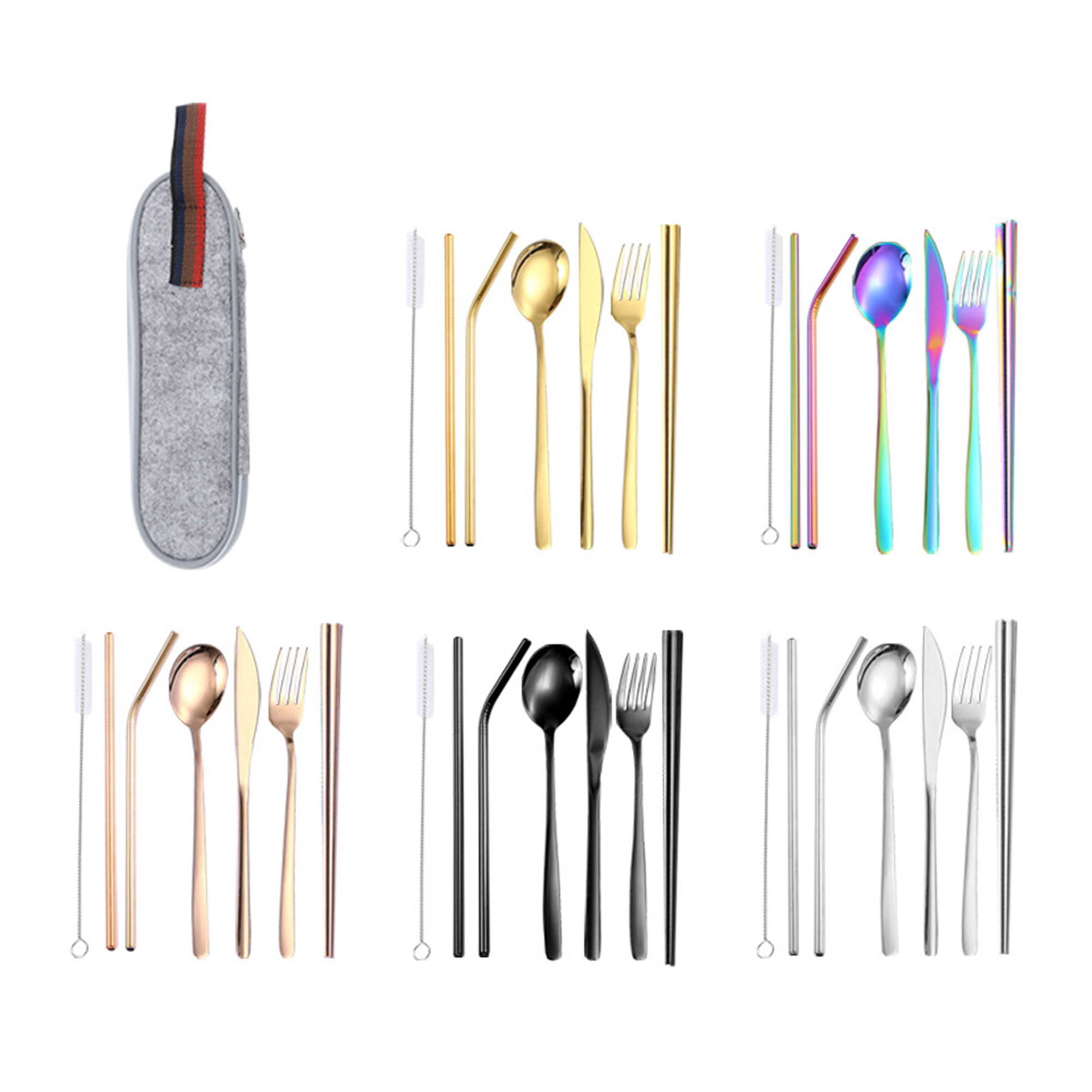 Portable Travel Camping Cutlery Set 1