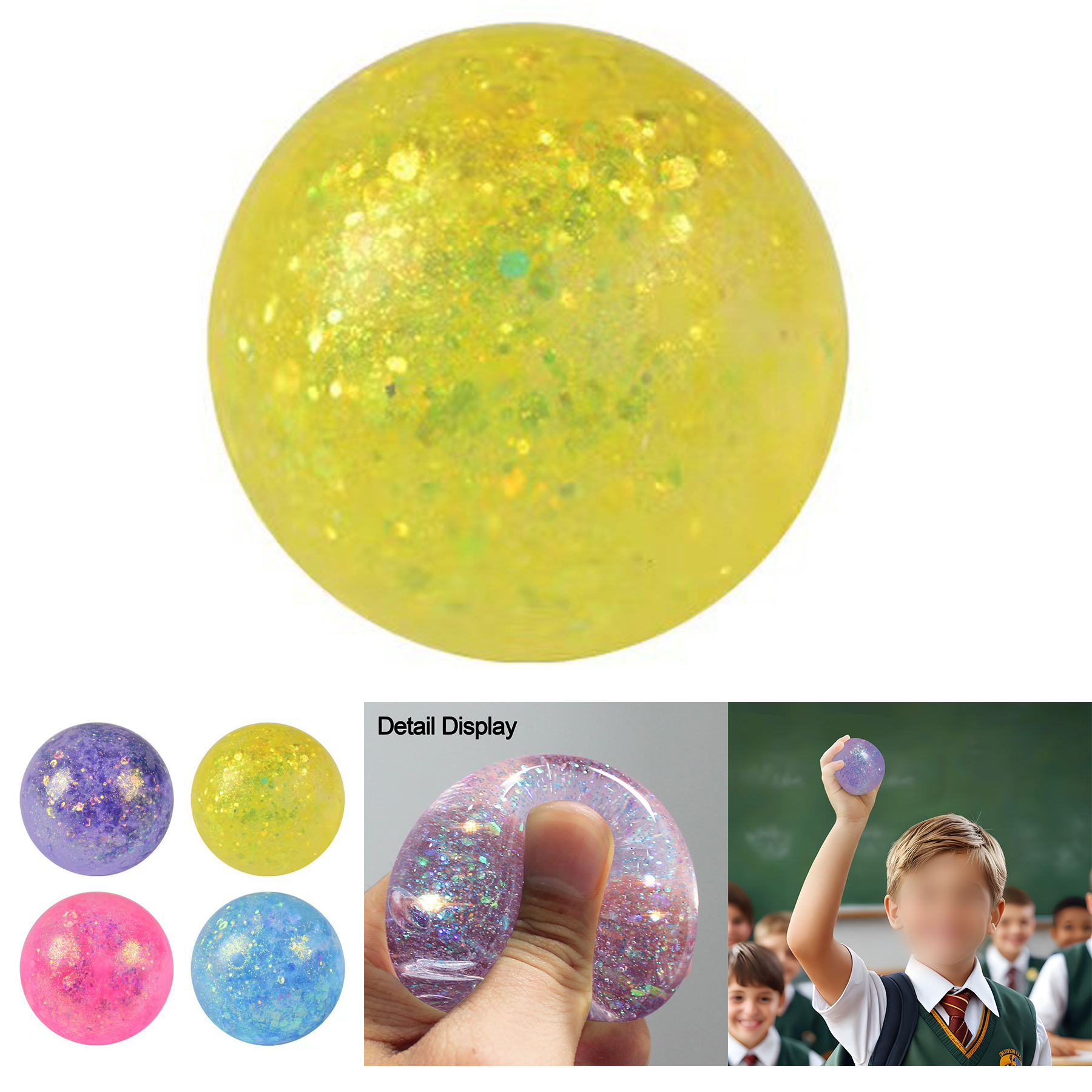 Gel/Glitter Stress Balls for Adults