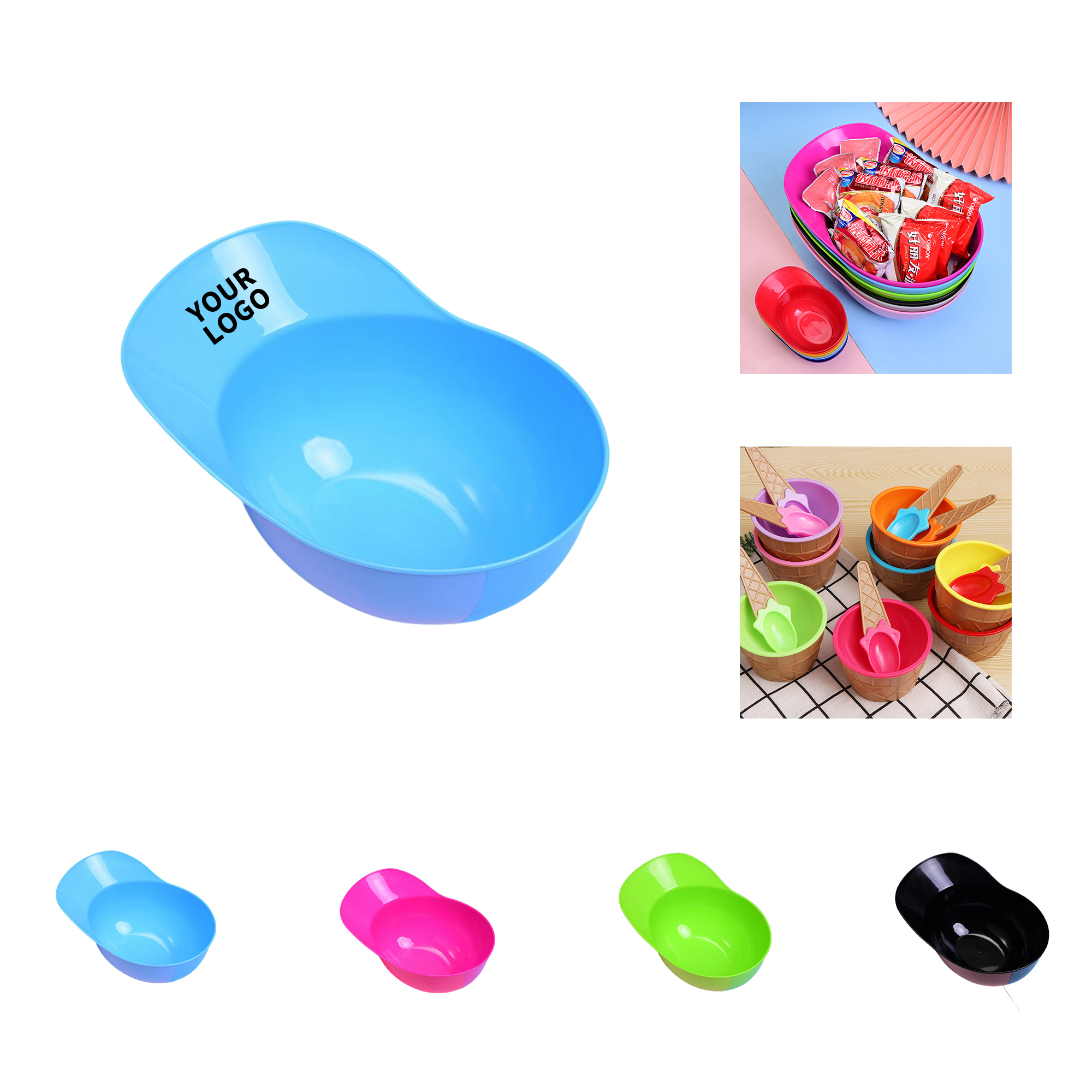 Baseball Helmet Style Ice Cream Bowl 6