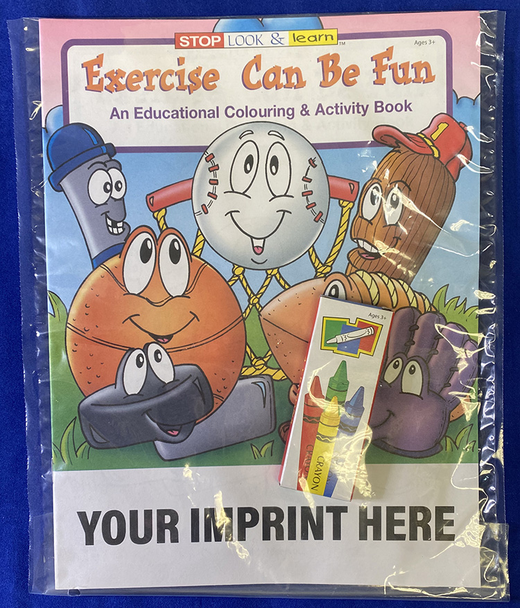 COLORING SET - Exercise Can Be Fun Coloring Book Fun Pack Set 1