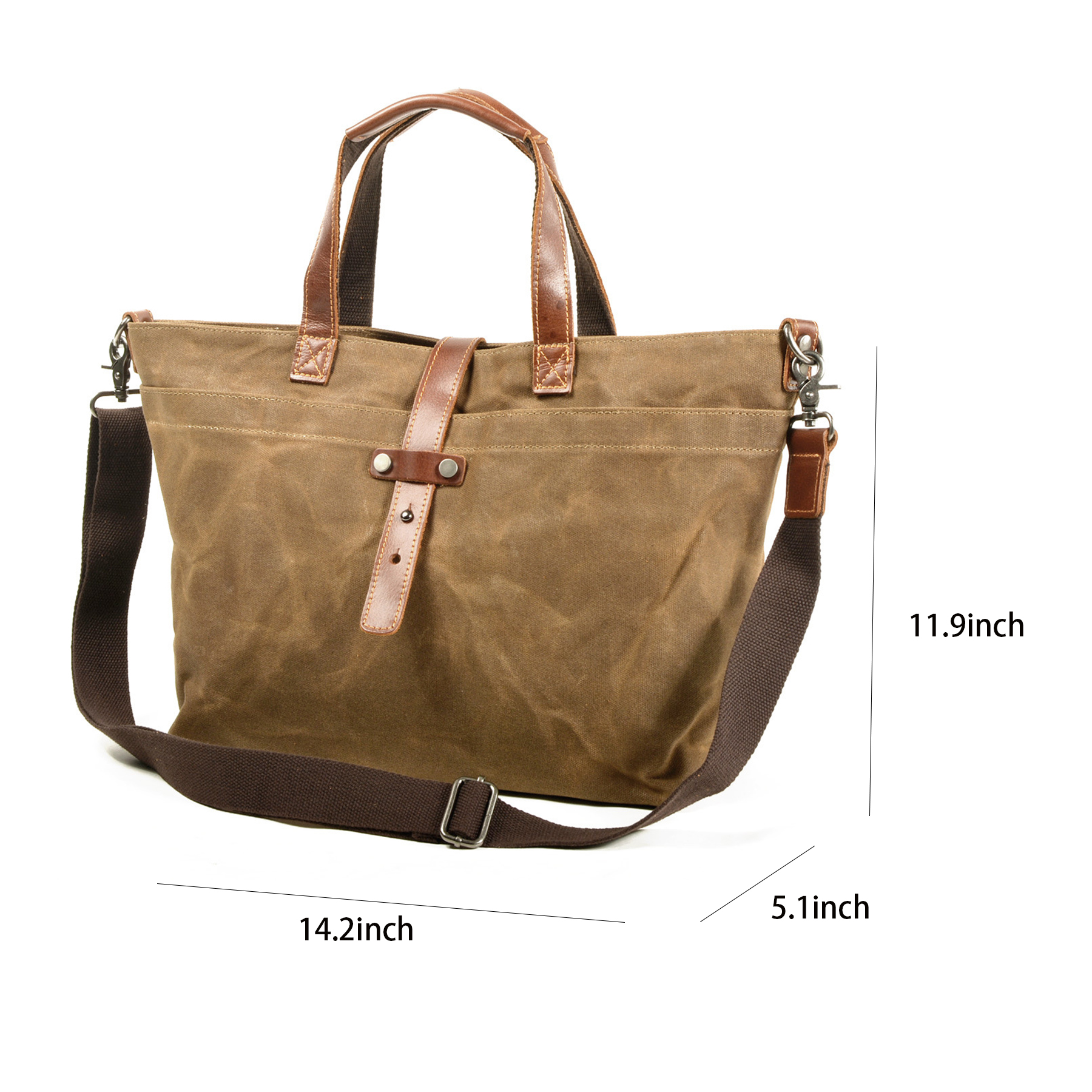 Wax Canvas Tote Bag for Women 7