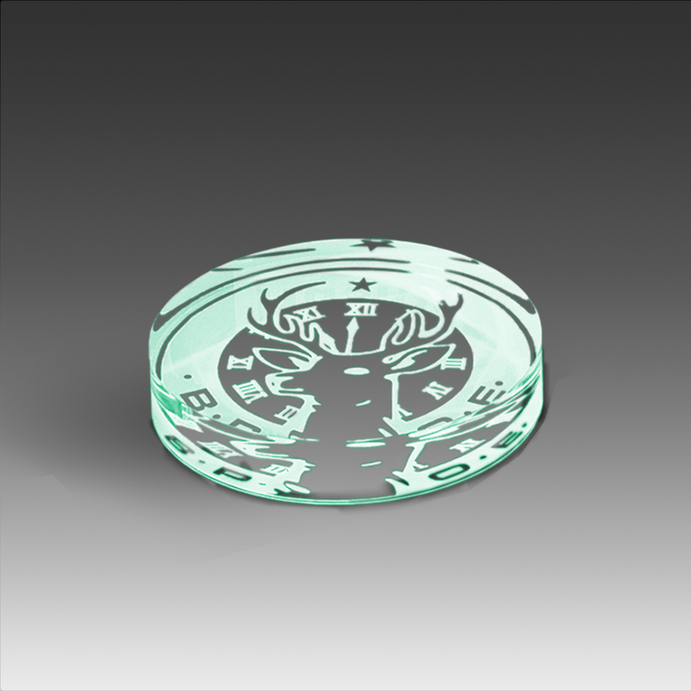 4" Circle Paperweight 2