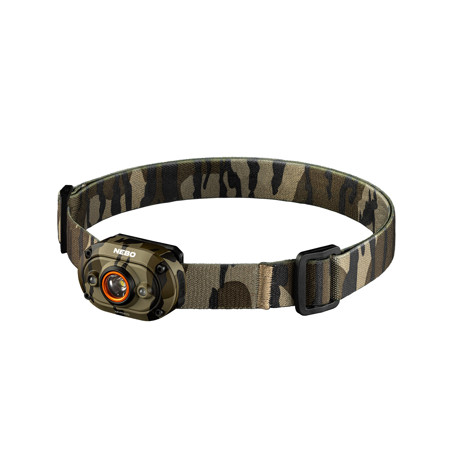 NEBO® MYCRO 450 RECHARGEABLE HEADLAMP MOSSY OAK CAMOUFLAGE 1