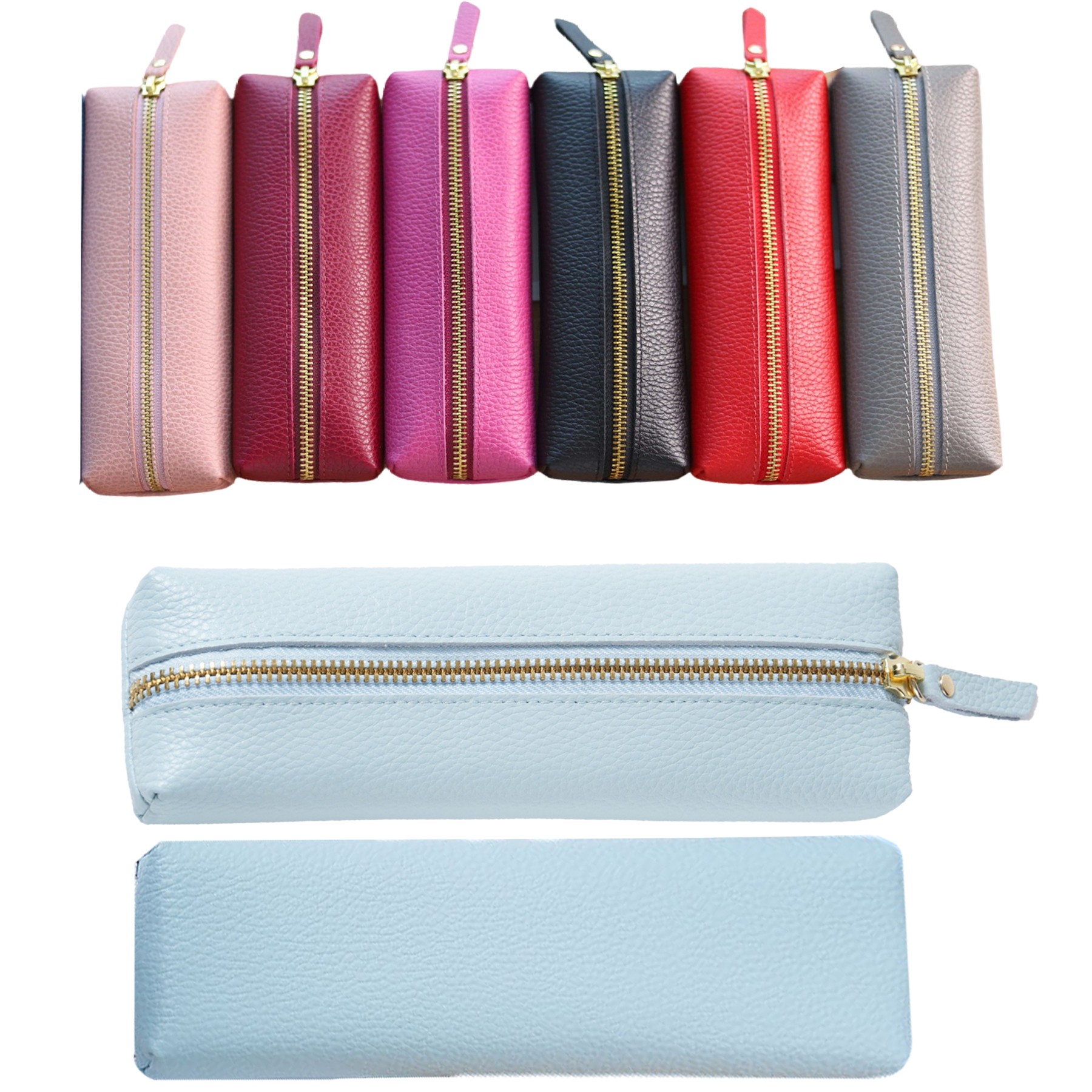 Pencil Case With Litchi Grain Texture 4