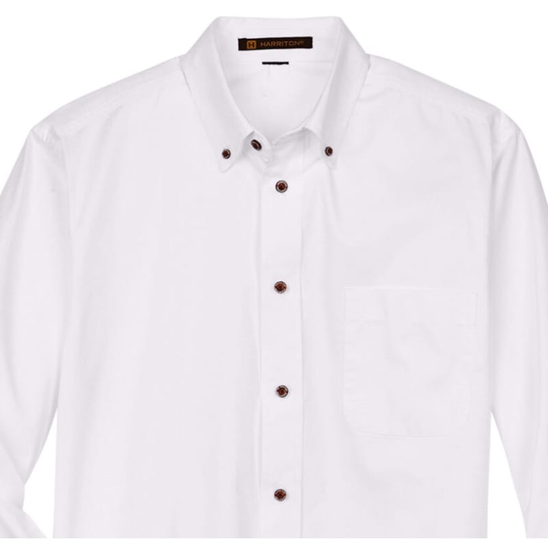 Harriton Men's Tall Easy Blend™ Long-Sleeve Twill Shirt With Stain-Release 29