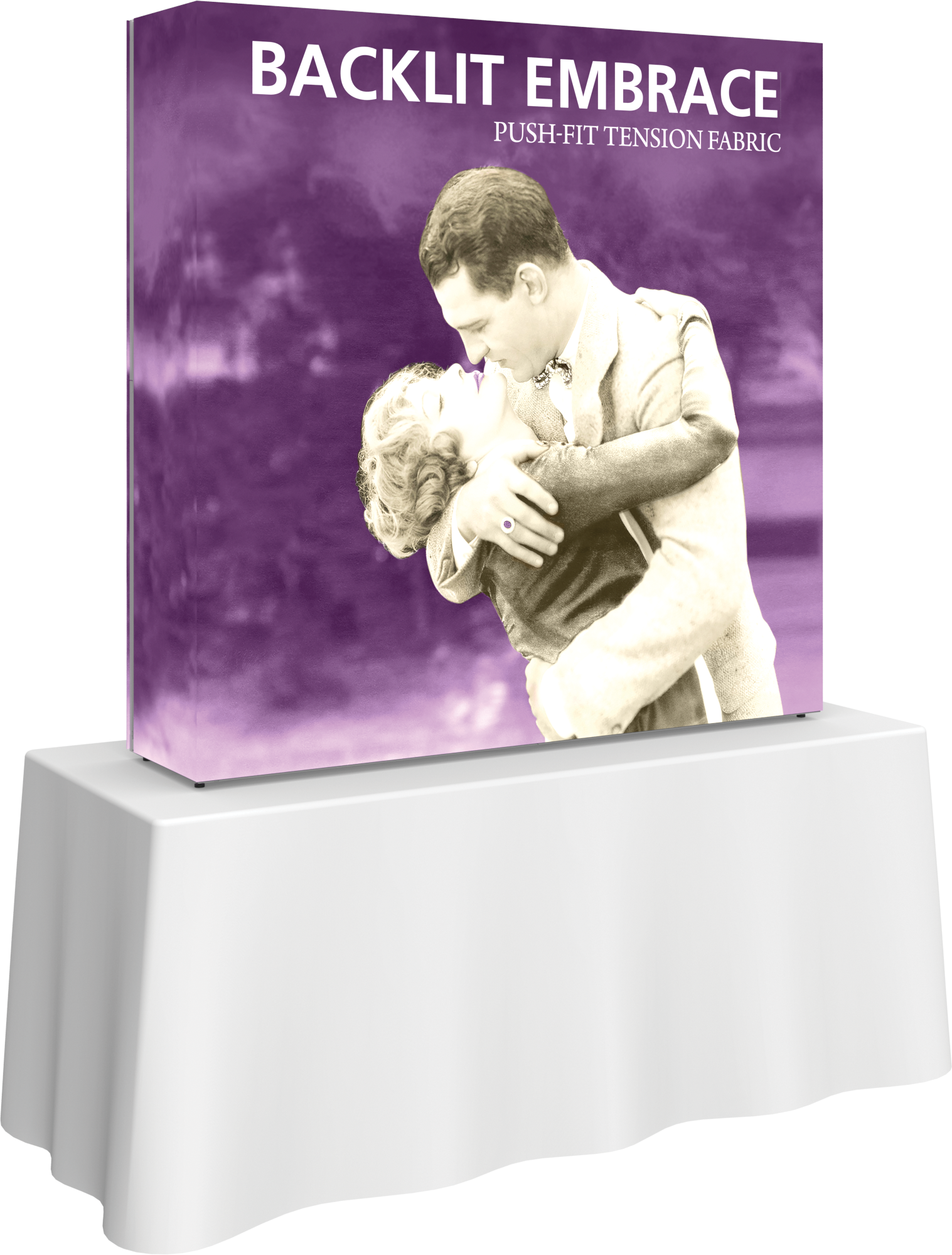 Backlit Embrace 5 ft. Tabletop Display Double-Sided
