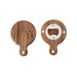 Acacia Wood Magnetic Bottle Opener 1