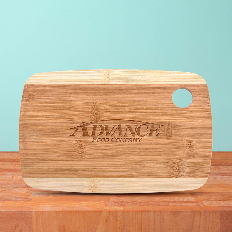 The Camden 9-Inch Two-Tone Bamboo Cutting Board 3