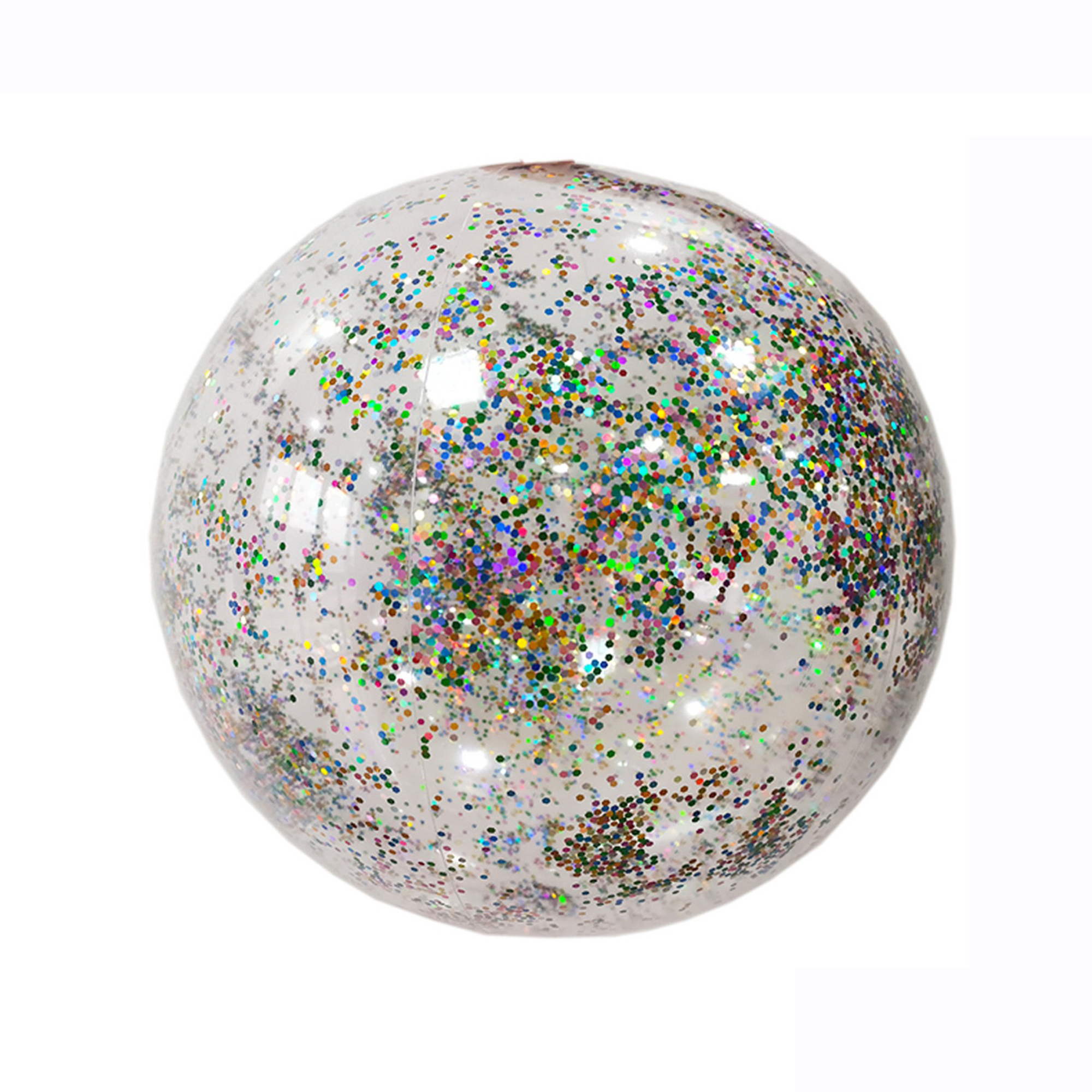 Sparkly Clear Round Inflatable Beach Ball 5