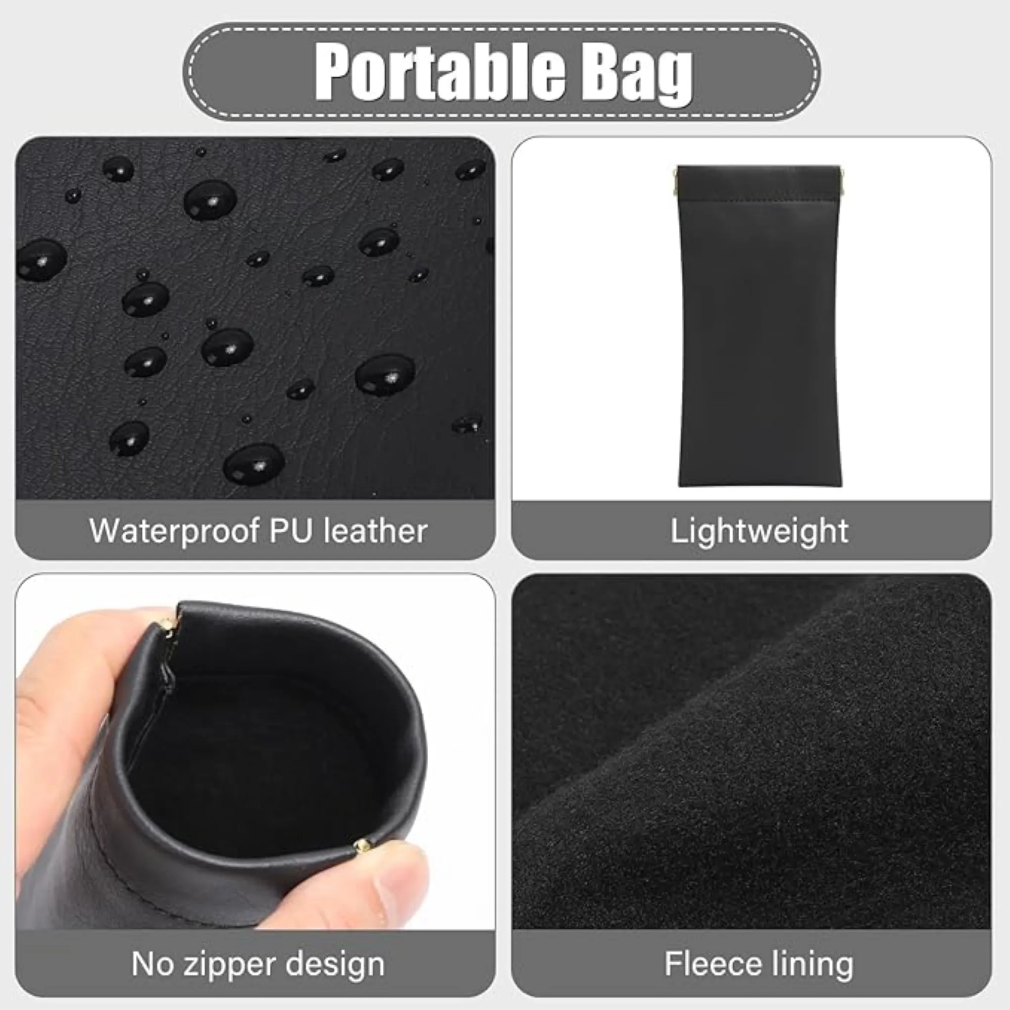 PU Portable Squeezable Sunglasses Case 4