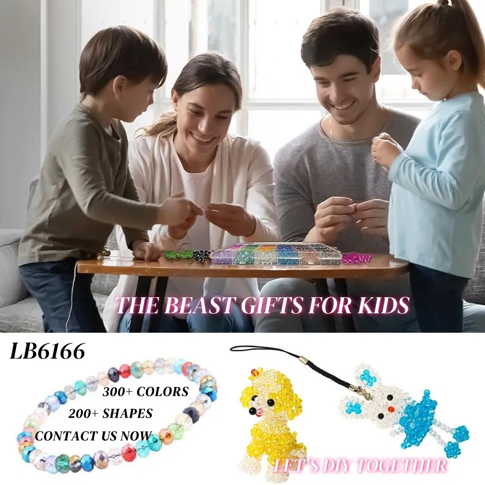 Wholesale Crystal Beads Kit DIY Jewelry Set for Kids Gift 3