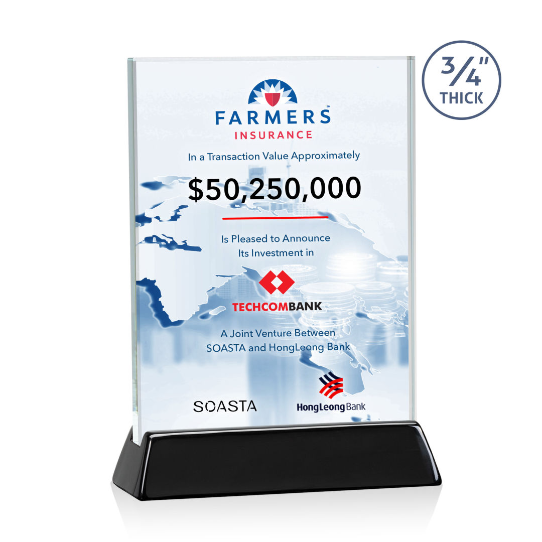 Walkerton VividPrint™ Award - Starfire/Black (Vert) 5