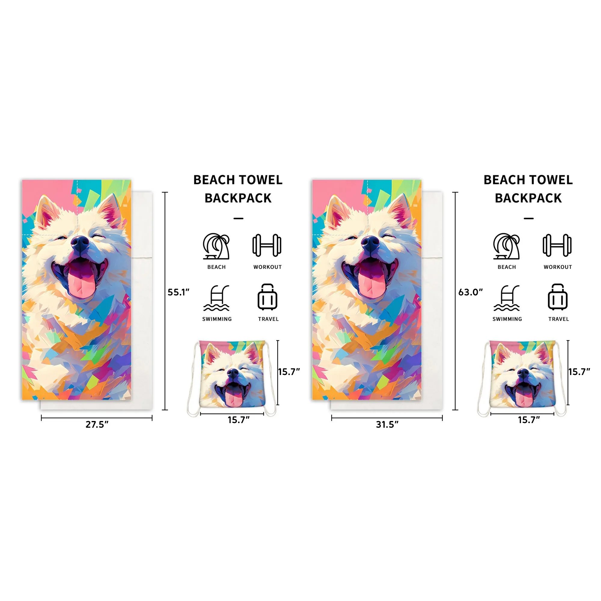 Foldable Beach Towel Bag 4