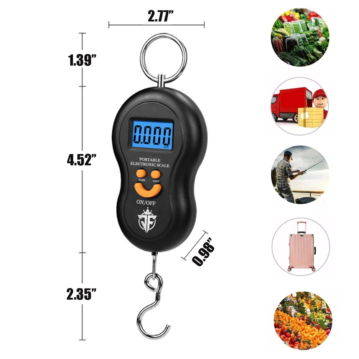 Custom Portable Creative Gourd Hanging Digital Luggage Scale 2