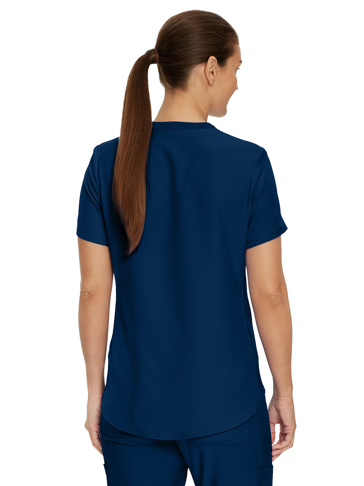 Landau - Forward - Women's Two-Pocket Shirttail Hemline V-Neck Top 51