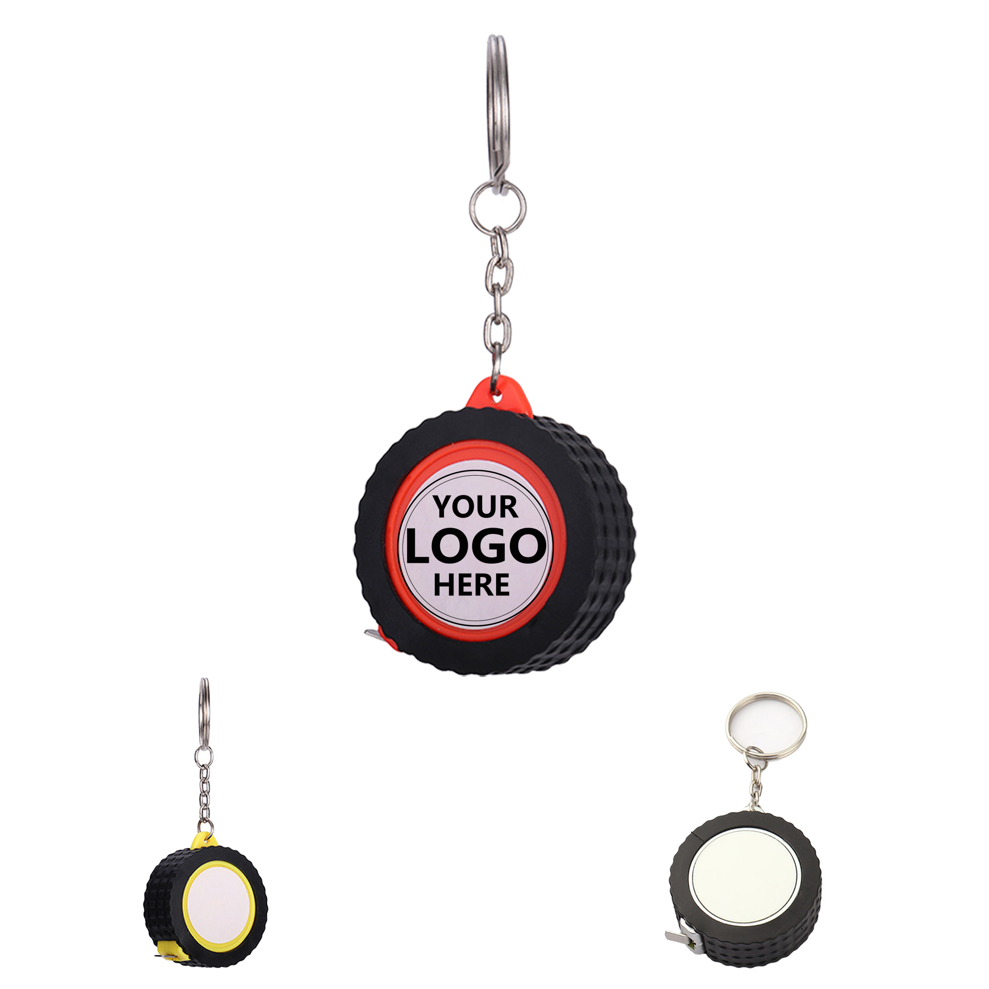 Compact Tire Design Tape Measure Keychain 2
