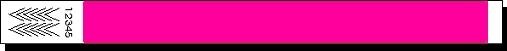 1" Tyvek Wristband - Neon - Black Light Sensitive 4