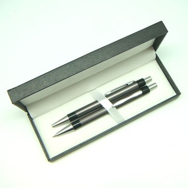 ALUMINUM CLICK BALLPOINT PEN AND PENCIL SET 1