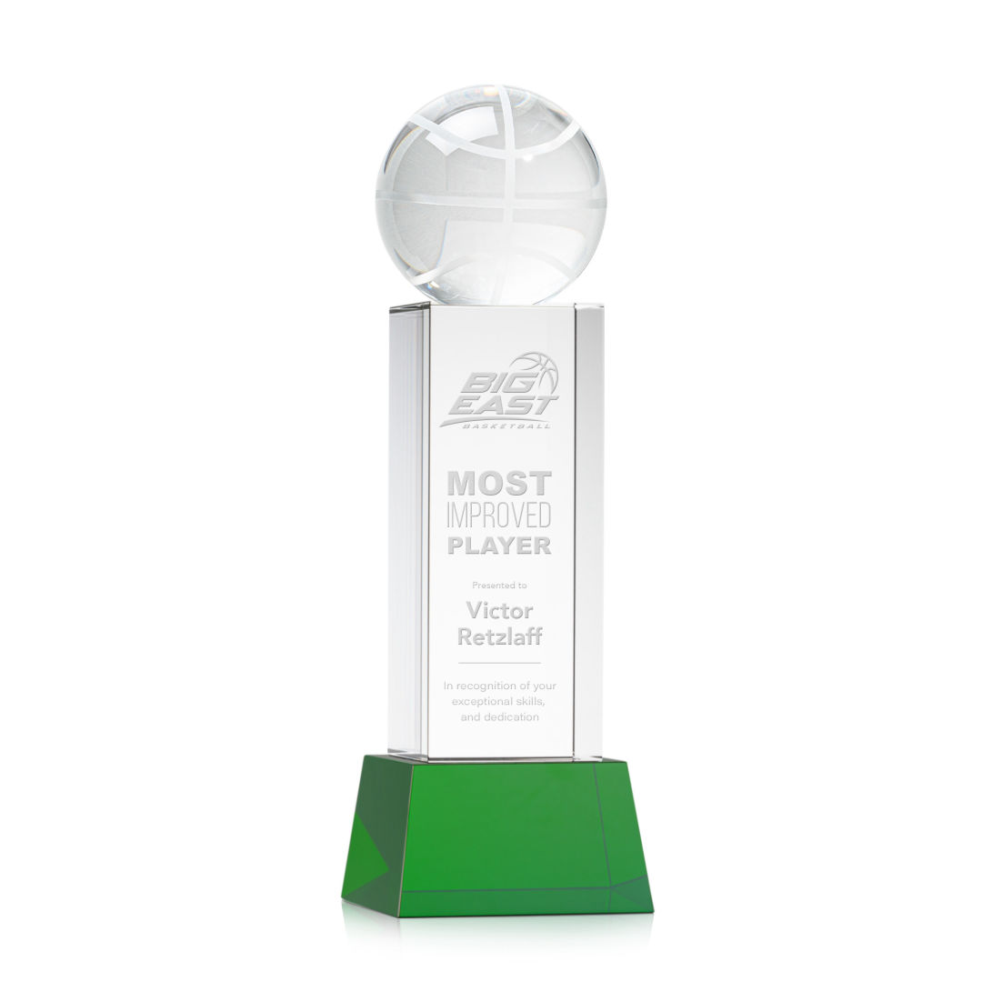 Basketball Award on Belcroft Base - Green 7
